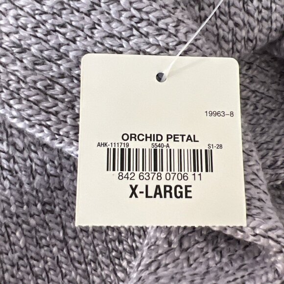 St Johns Bay XL Sweater Collared V-Neck Long Sleeve Knit Pullover Lilac Purple - Picture 9 of 9